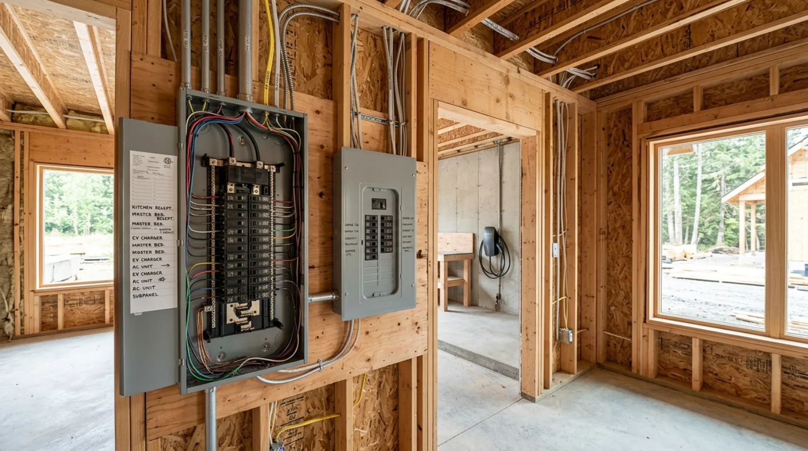 Wiring a Burnaby Custom Home for the Electrical Future: EV-Ready, Heat Pumps, Panel Sizing