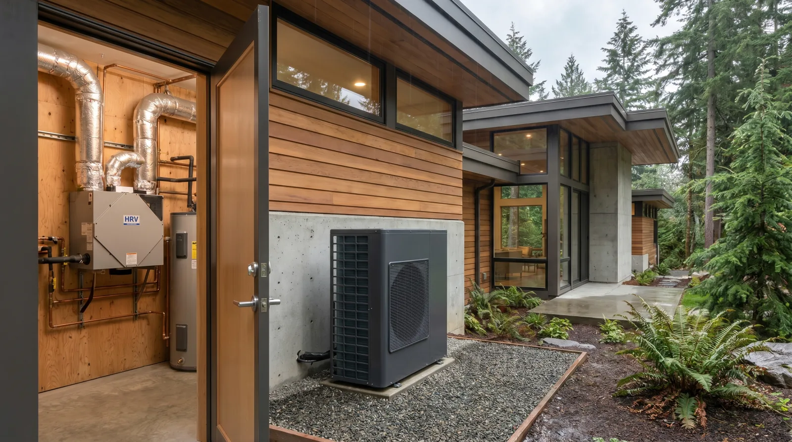 Heat Pumps and HRV in a Modern Burnaby Custom Home: What the Code Now Expects