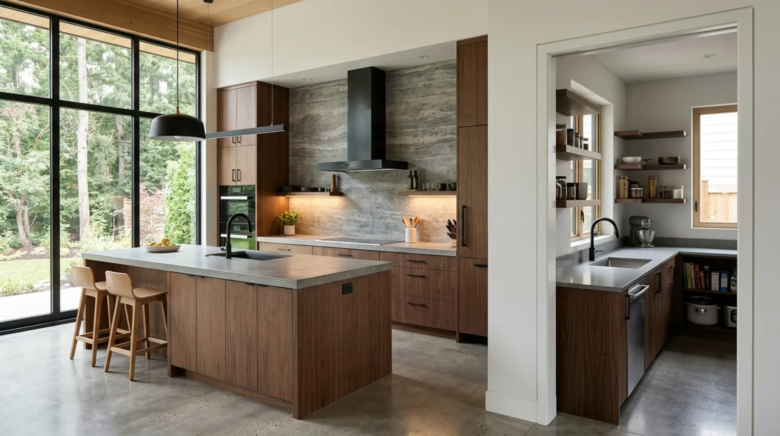 Designing the Kitchen in a Burnaby Custom Home: Zones and Sculleries