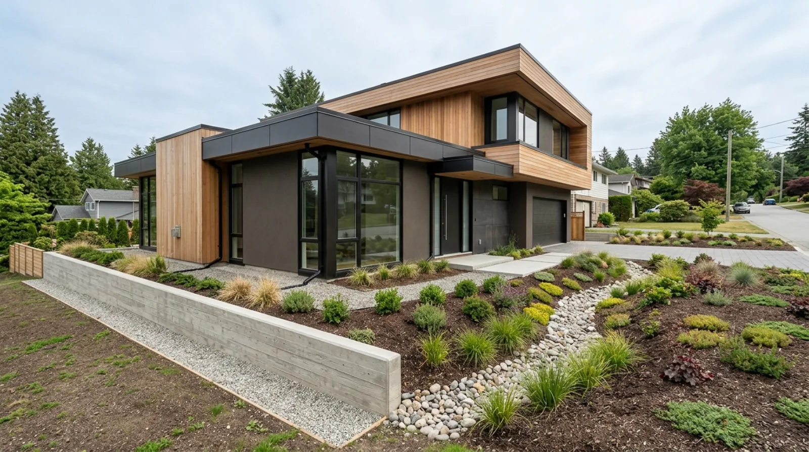Landscaping and Site Drainage on a Burnaby Lot: Grading, Retaining Walls, and Where Water Goes
