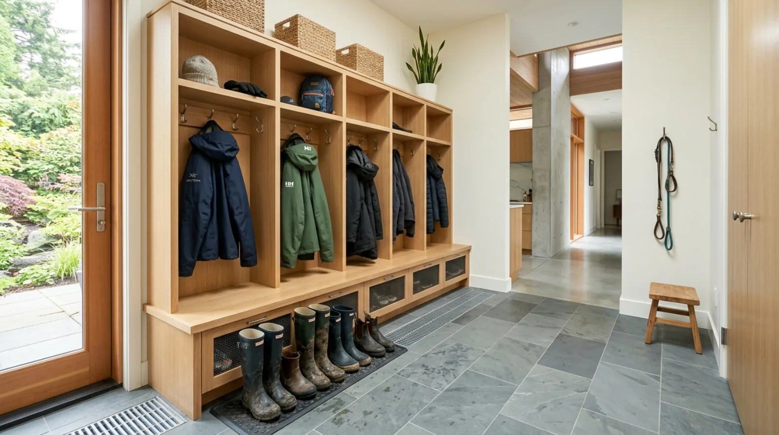 Mudroom and Entry Design for a Burnaby Custom Home