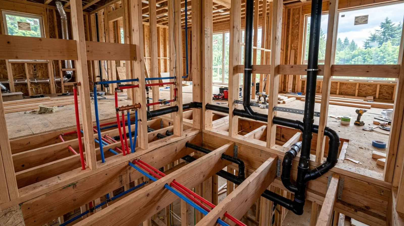 Plumbing Rough-In on a Burnaby Custom Home: Why Decisions Lock Here