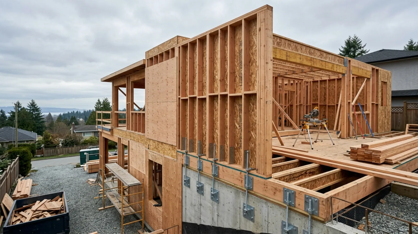 Seismic Design in a Burnaby Custom Home: What Holds the House Down