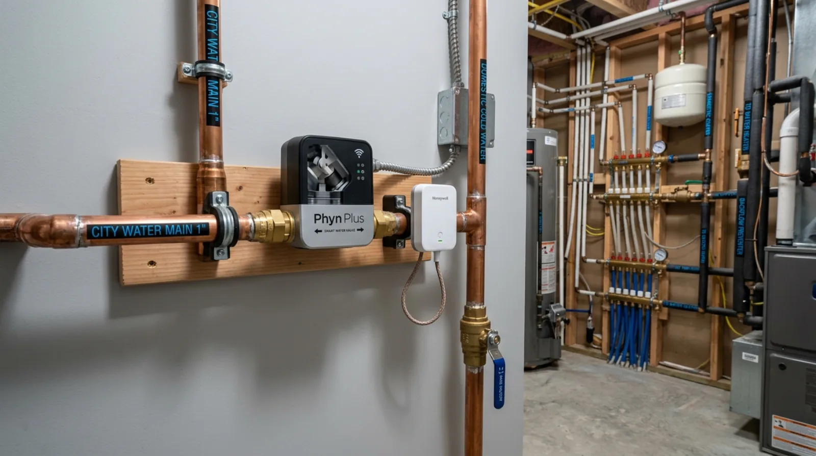 Smart water-leak protection in a Burnaby custom home: the system nobody photographs