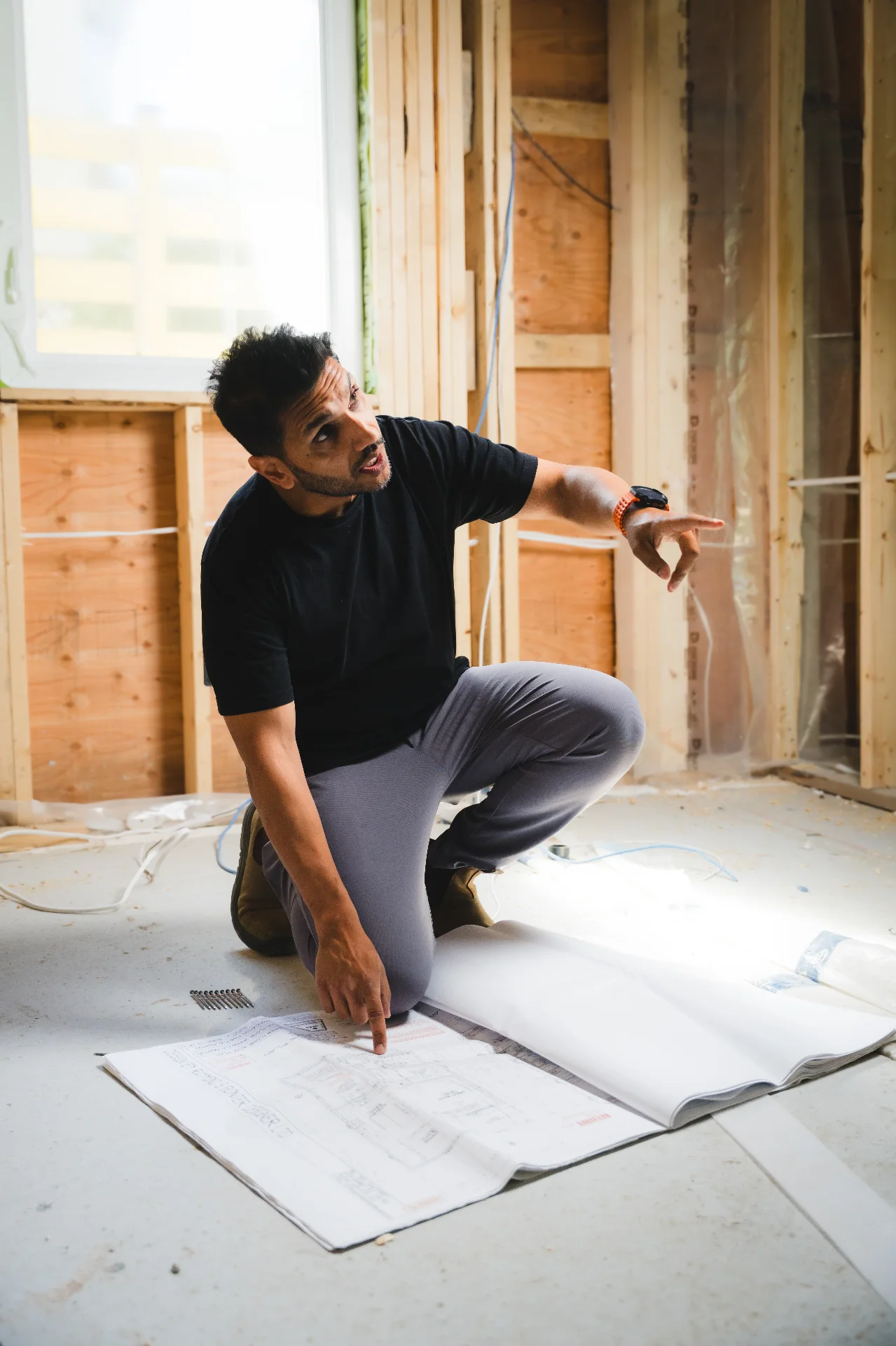 Sanj Aggarwal on an Icon Projects job site in Greater Vancouver