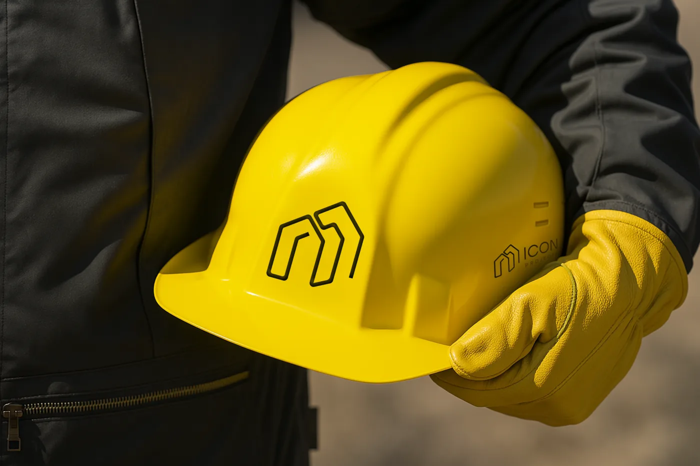 Branded construction cap